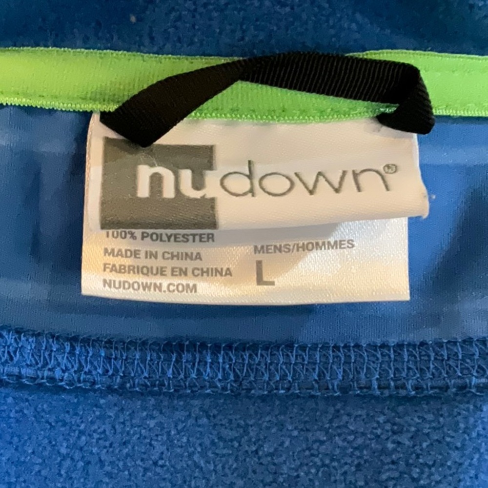 Men's Blue Nudown Inflatable Softshell Vest - Picture 10 of 10